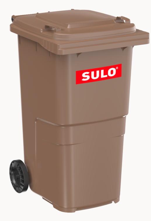 Сміттєвий бак SULO пластиковий коричневий 240л